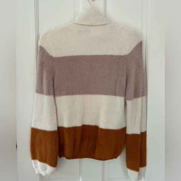 Stripped Turtleneck Sweater- Super Soft - Picture 2 of 3